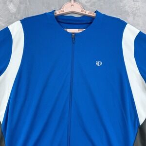 Pearl Izumi Cycling Shirt Select Men's 2XL Blue Short Sleeve Zip